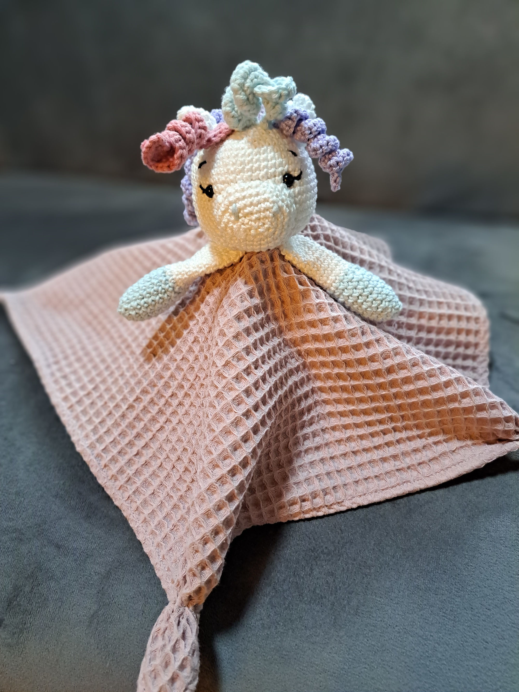 Kuscheltuch Einhorn