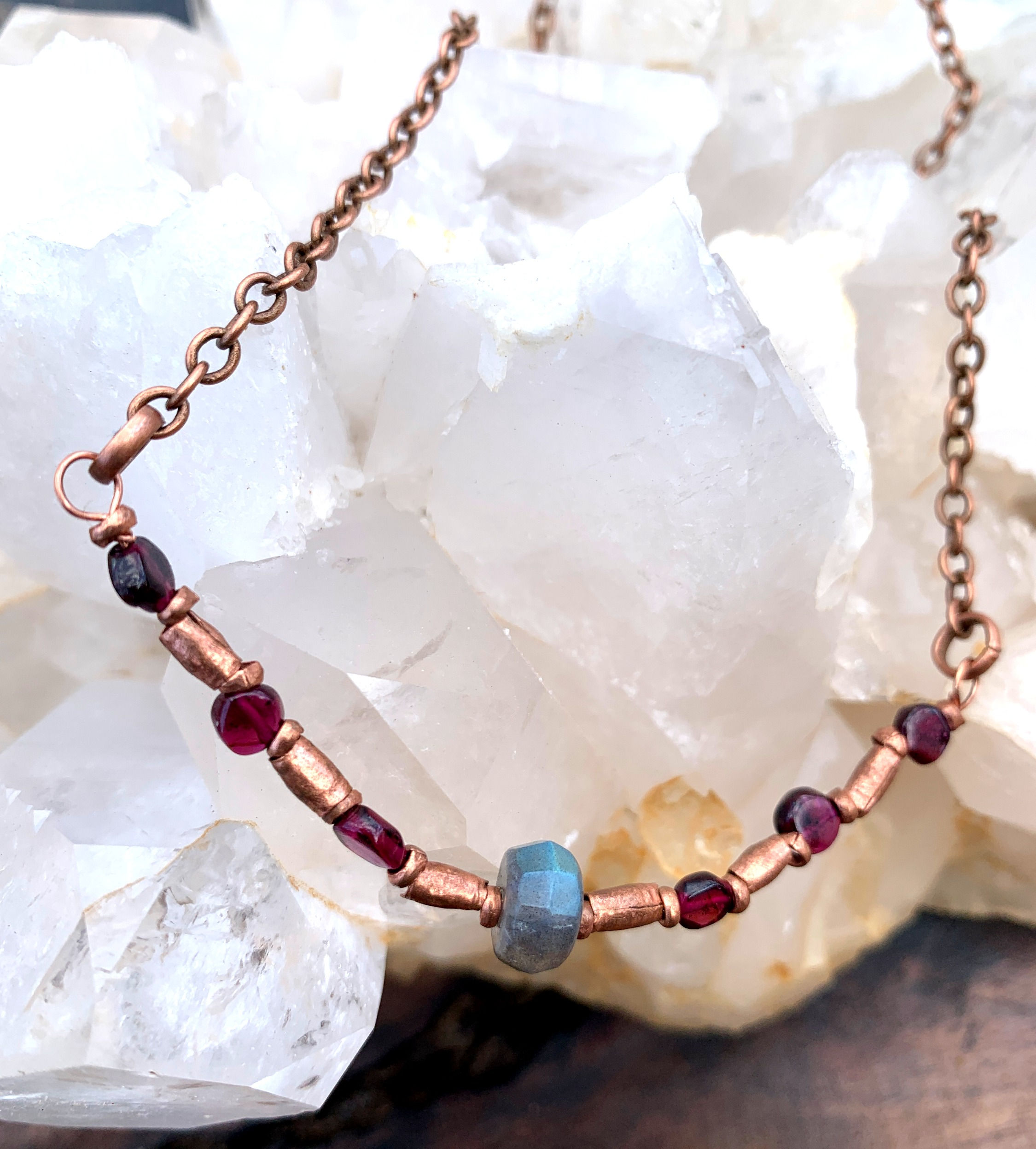 Labradorite and Garnet #1