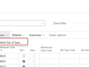 Case Study: Controlling Out‑of‑Specification Stock in Business Central