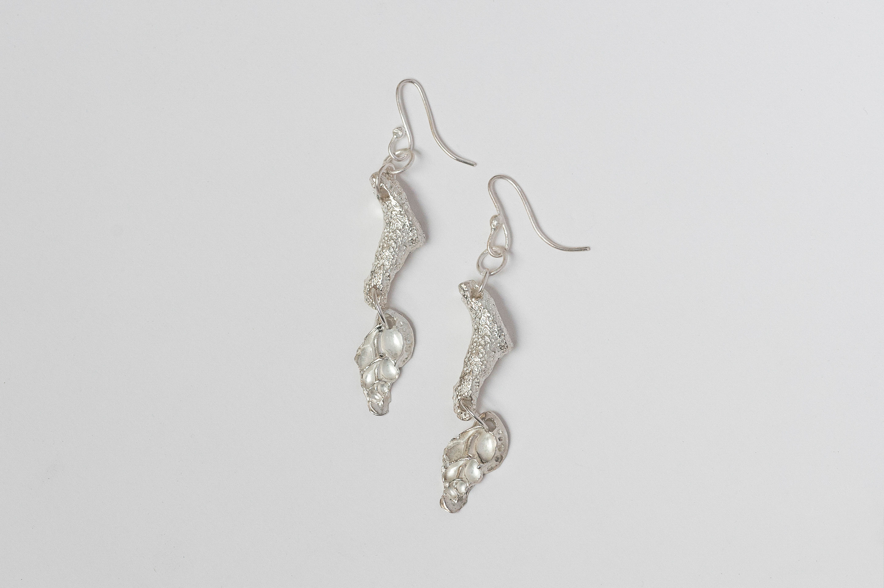 Shell and Coral Earrings