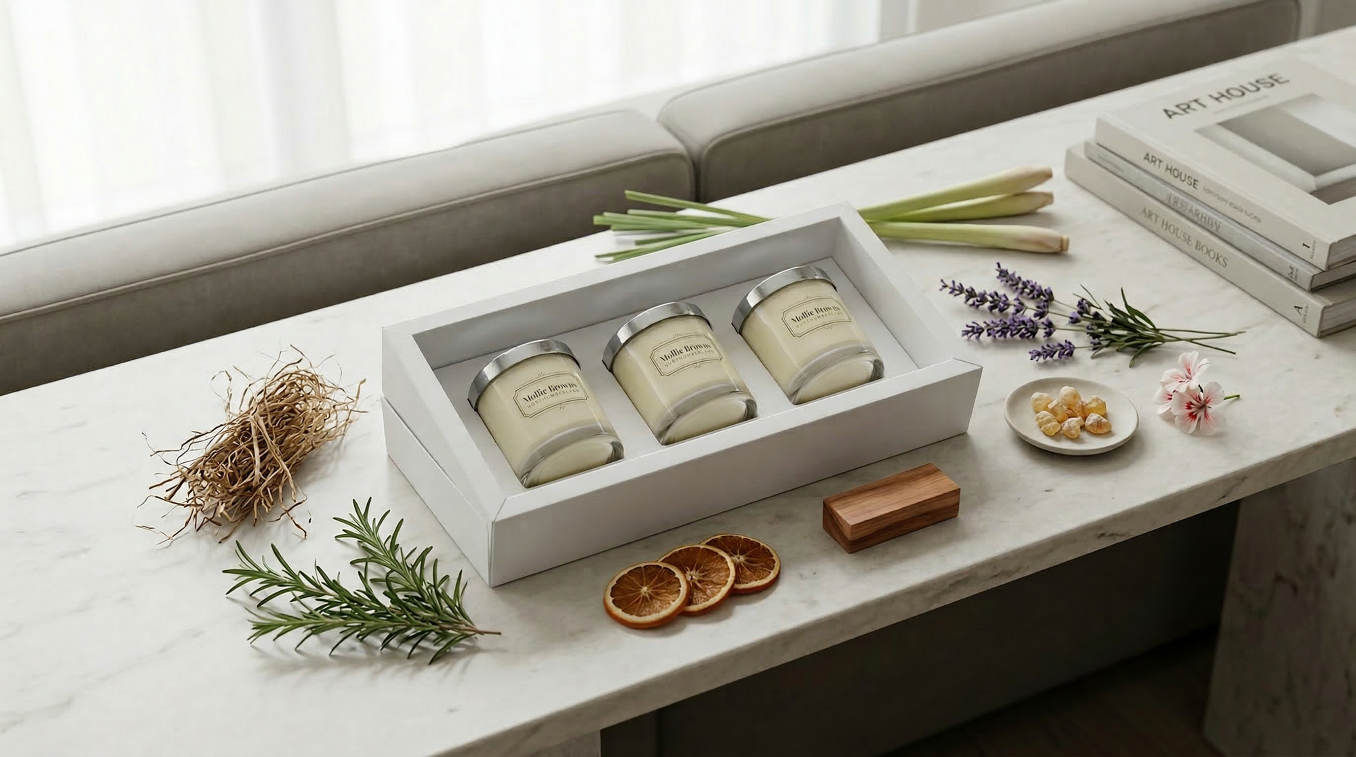 Trio of 200ml Aromatherapy Candles Gift Set