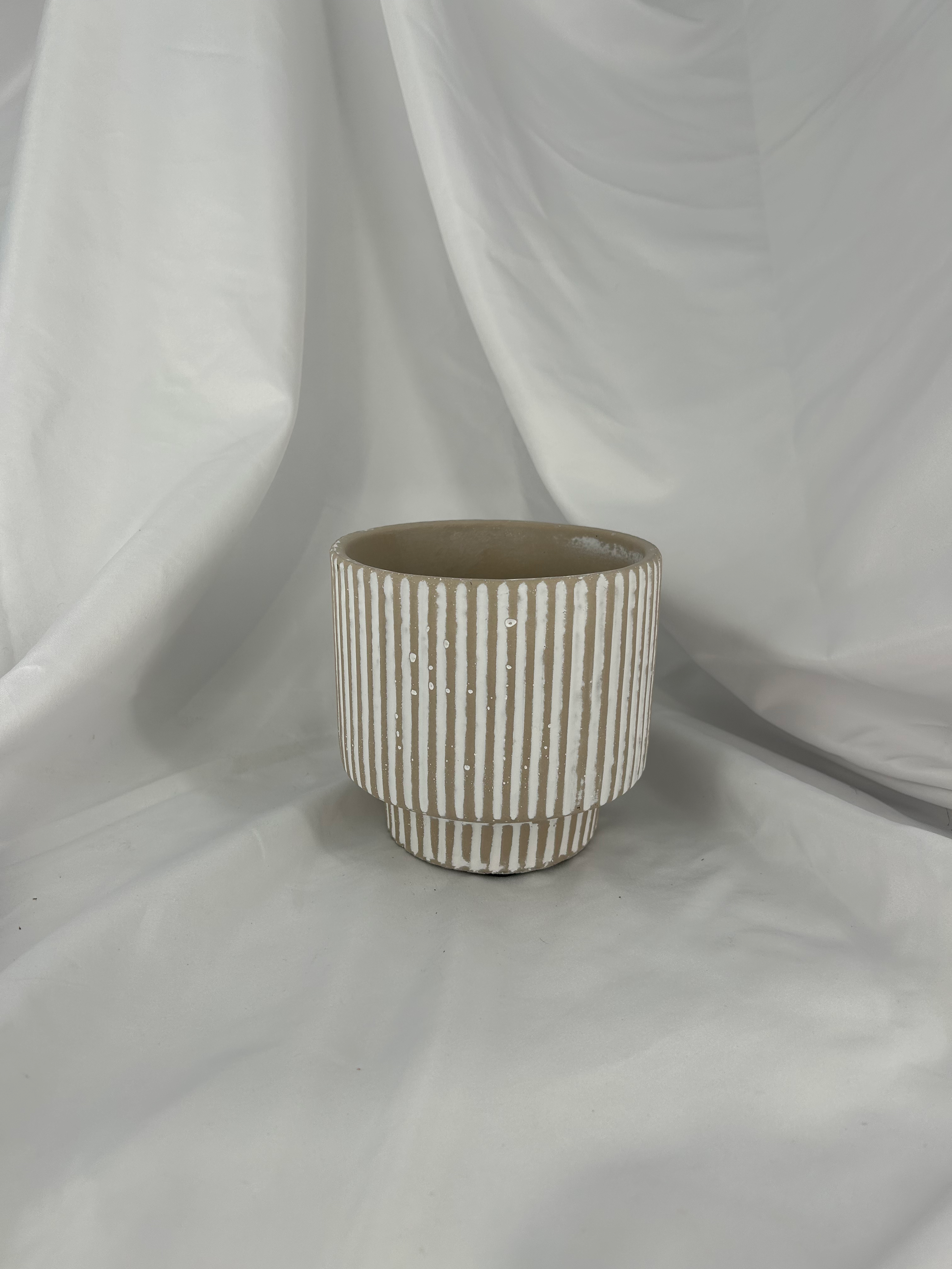Band Pattern Ceramic Vase Medium