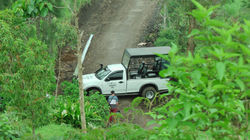 The Batur caldera landscape stretching out beneath the Million Dollar Point view