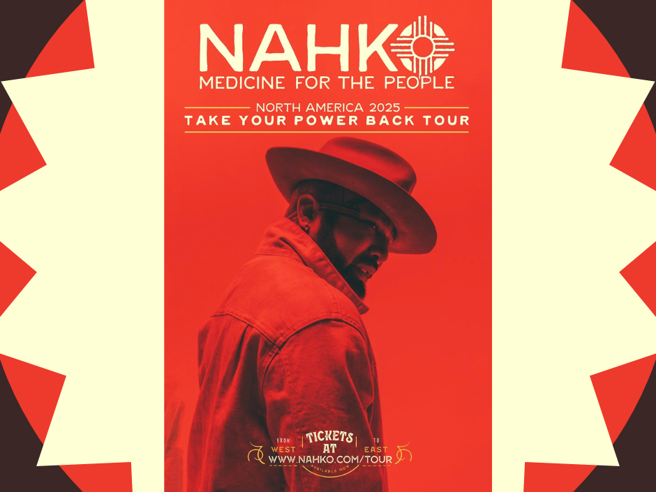 The Poster for the Nahko & Medicine for the People 2025 tour featuring them at the Lobo October 2nd 2025.