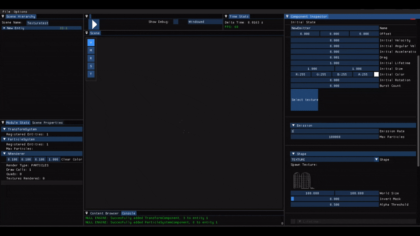 Null Engine: Adding a particle system Part II
