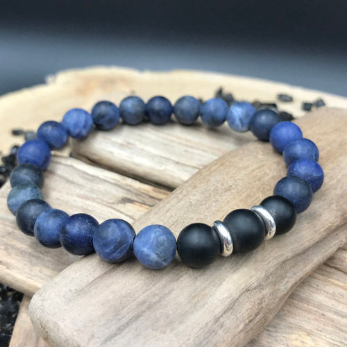 Miniature : BRACELET SODALITE et AGATE