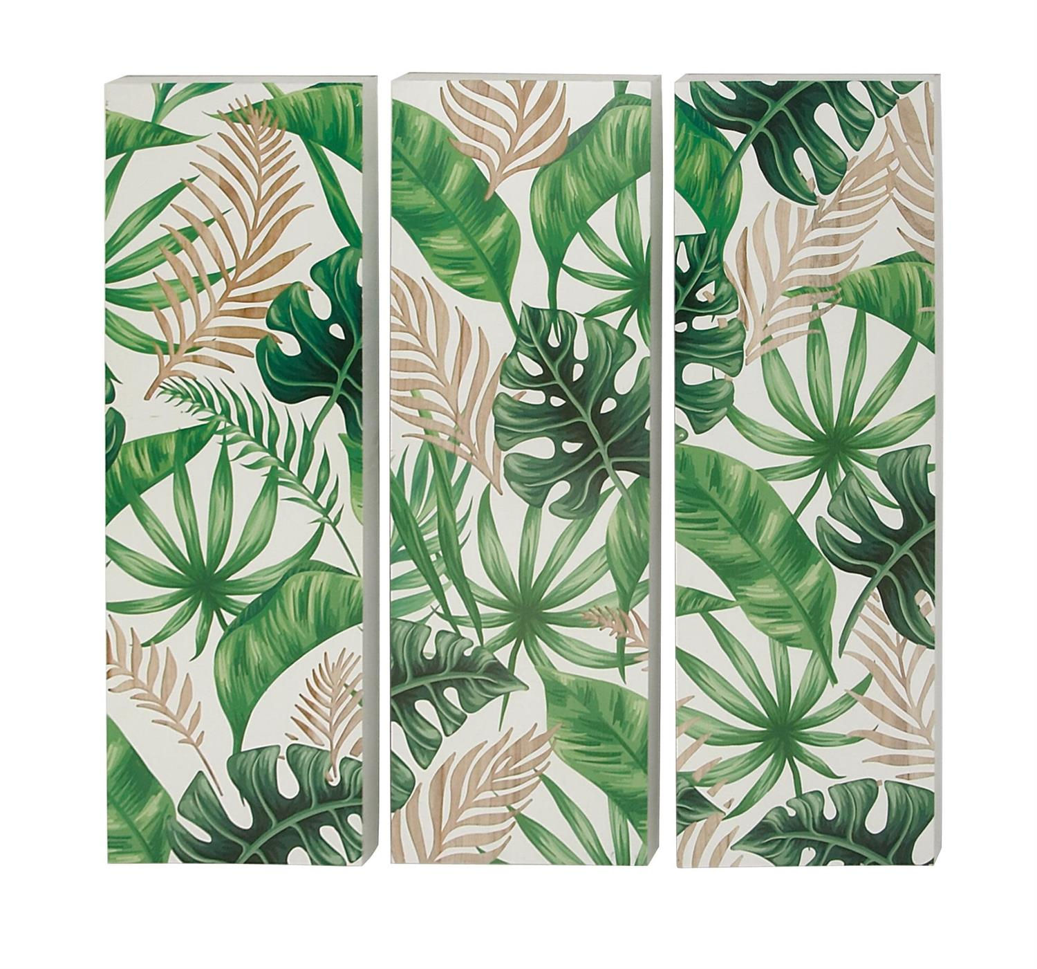 3 Piece Tropical Wall Art