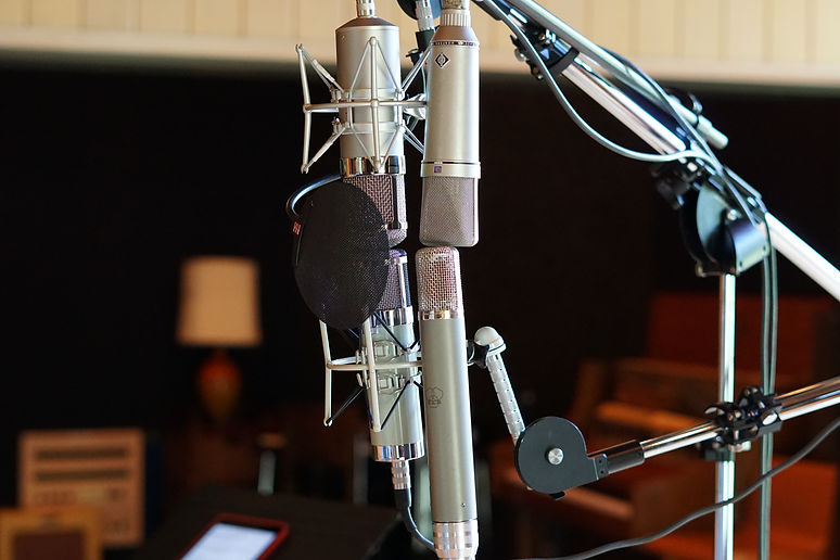 Neumann U 47, U 67, Telefunken 251 and AKG C 12 microphones.