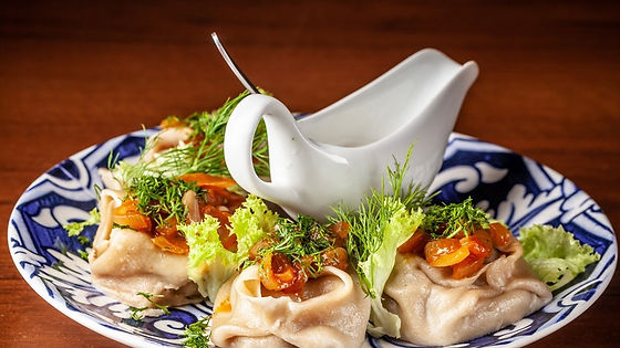 Манти з м'ясом, 4 шт/ Meat dumplings (Manty)