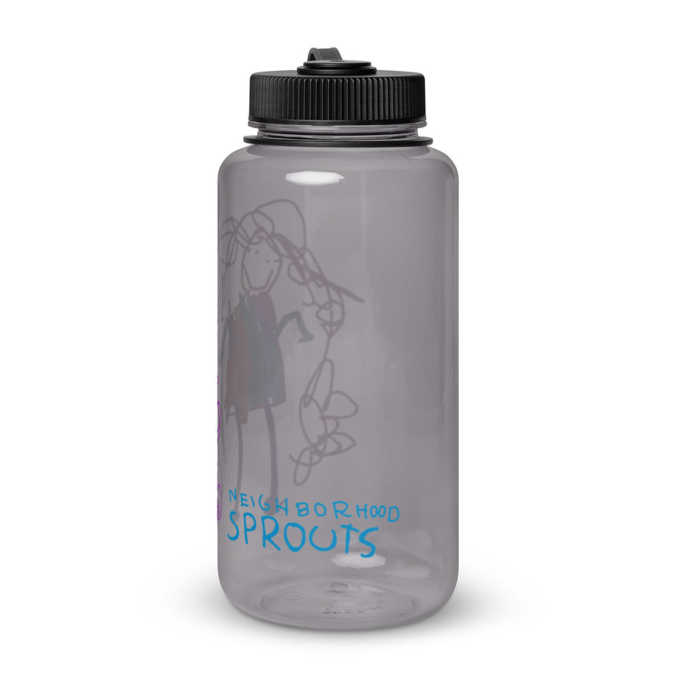 Thumbnail: Wide mouth plastic water bottle