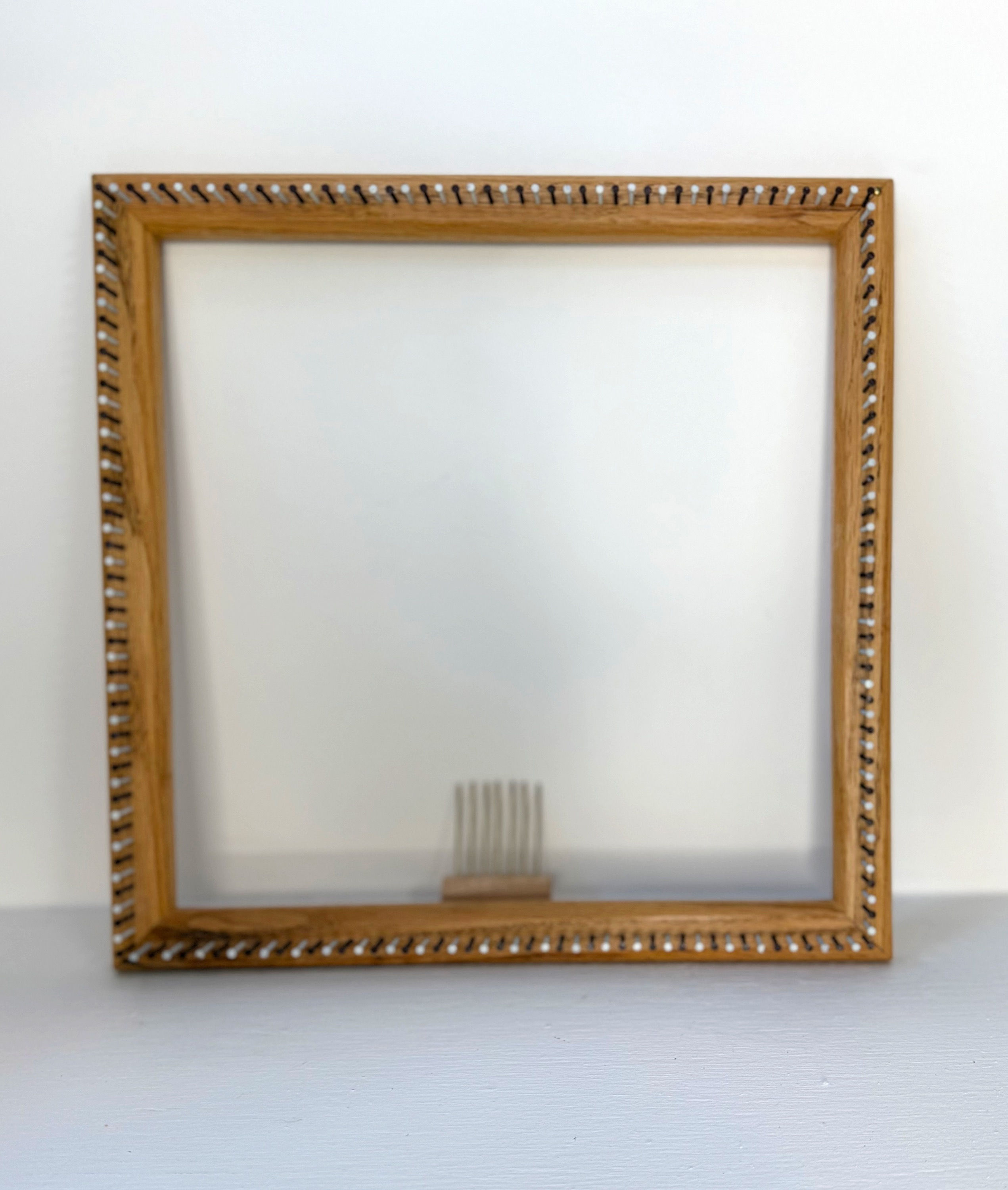 Handmade oak wooden loom