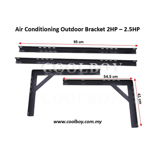 Thumbnail: Aircond Outdoor Mounting Bracket come with Screw & Nut 1HP - 2.5HP