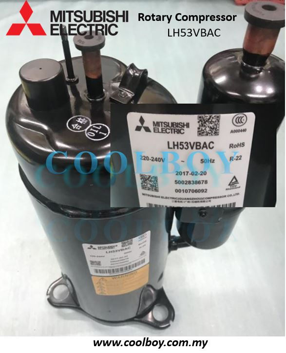 Thumbnail: Mitsubishi Rotary Compressor 3HP LH53VBAC