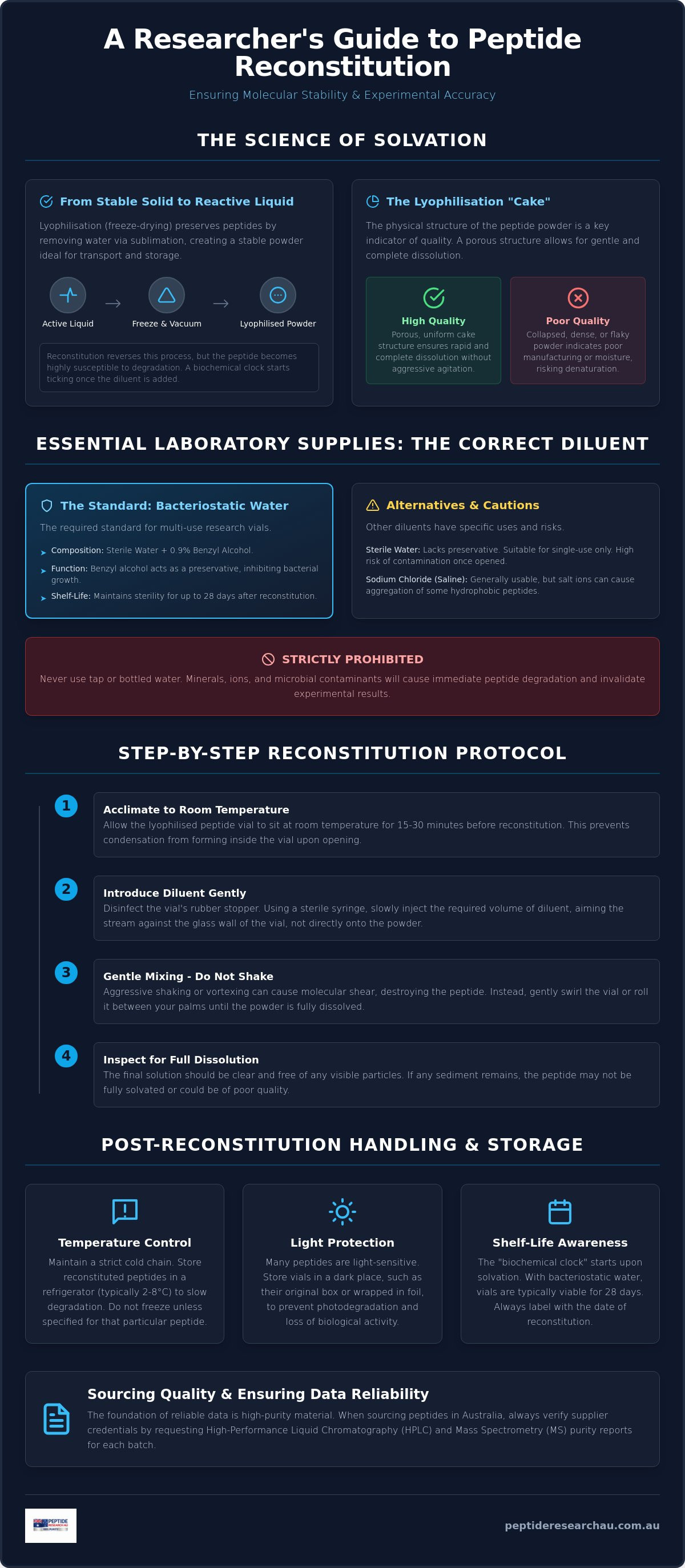 Peptide reconstitution guide