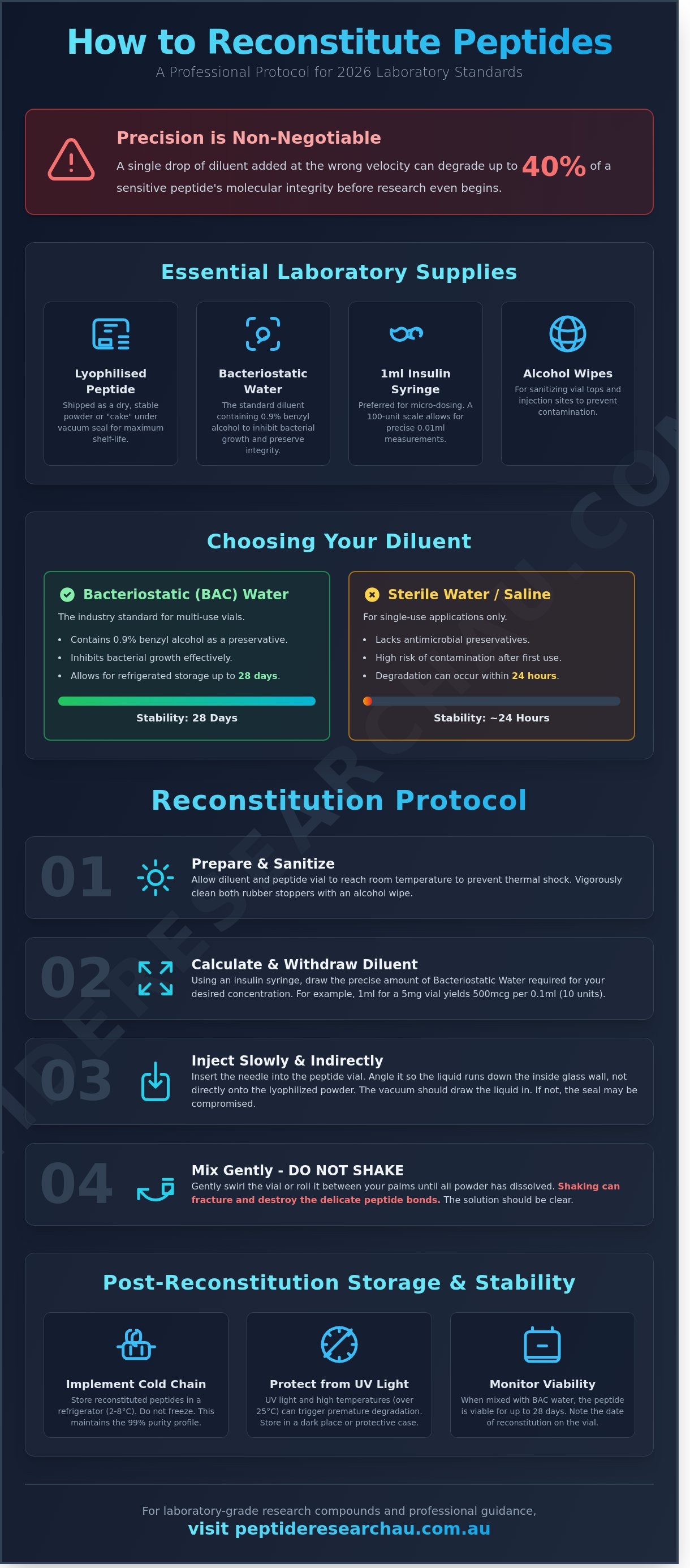 How to reconstitute peptides