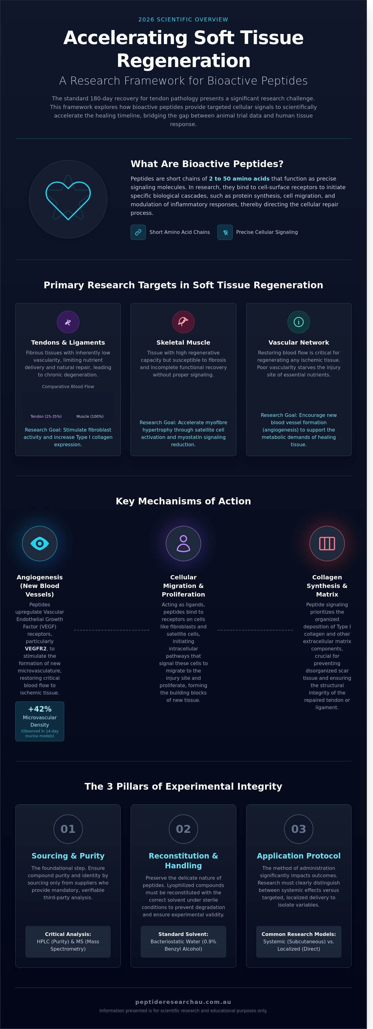 Peptides for injury repair research