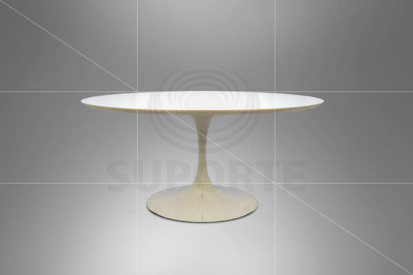 Miniatura: Mesa Branca Saarinen Oval (Tamanhos: 1,4M x 0,9M ou 1,8M x 1,M)