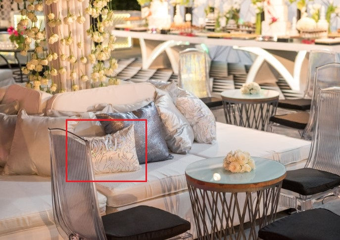 Miniatura: Baguete Prata 3D Floral 0,50 x 0,30