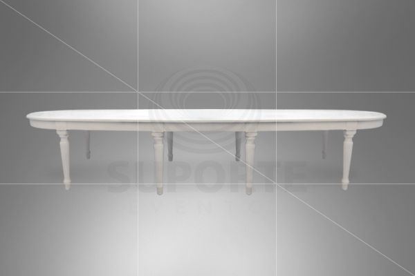Miniatura: Mesa Branca Charllot (Tamanhos: 4,M x 1,1M e 3M x 1,1M)