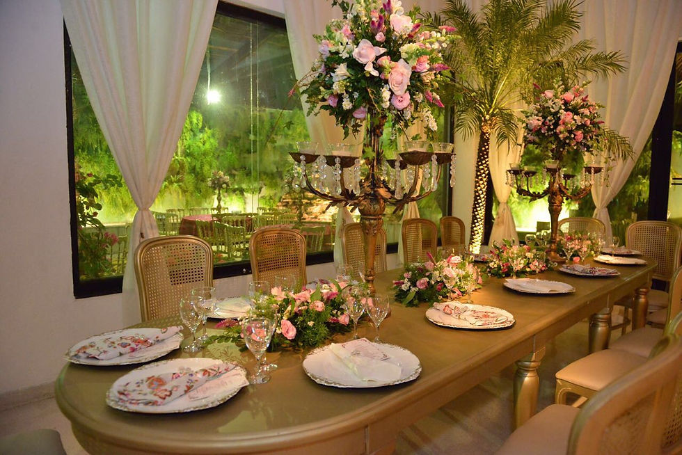 Miniatura: Mesa Dourada - Charllot (Tamanhos: 4M x 1,1M e 3M x 1,1M)