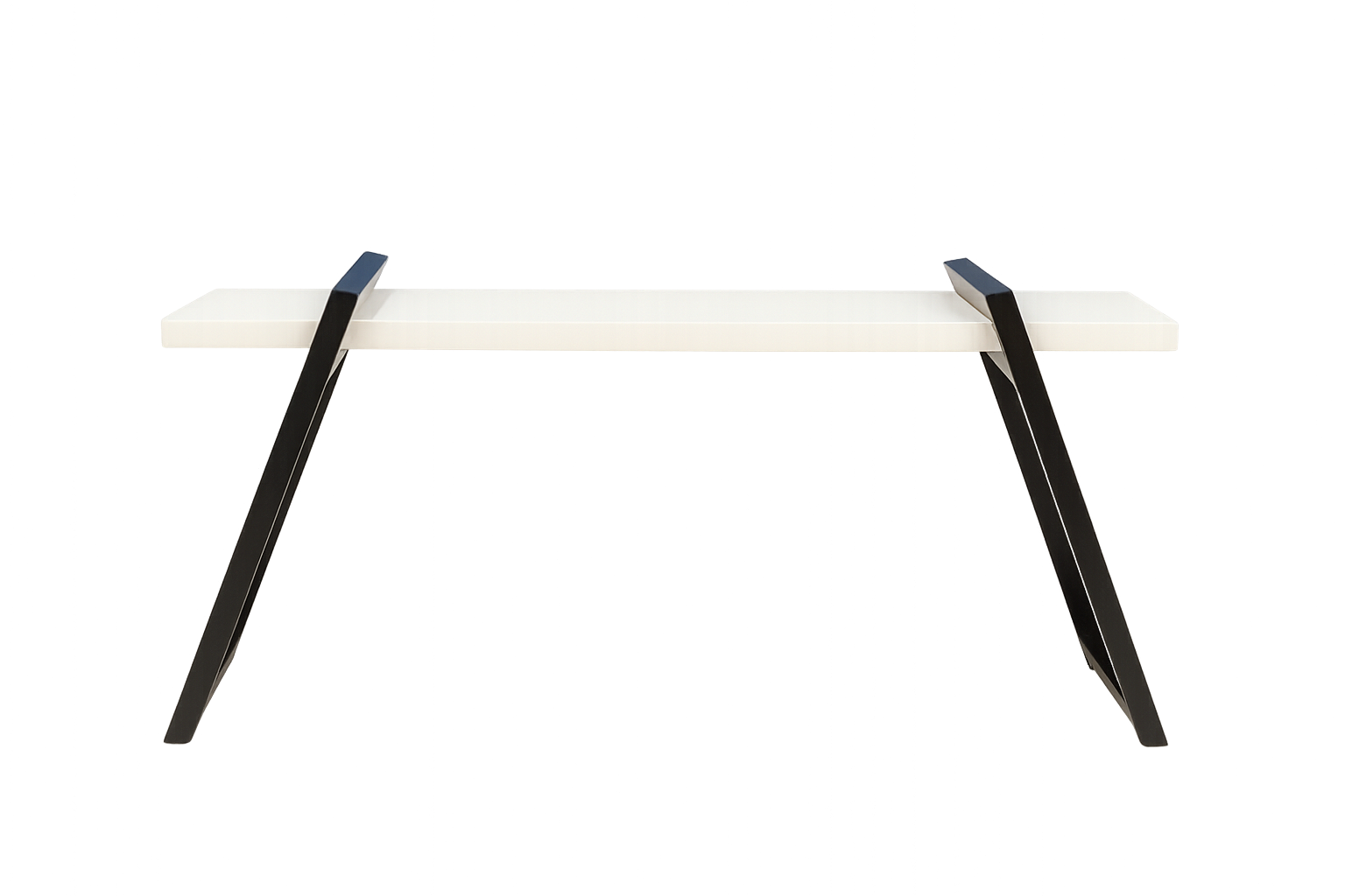 Aparador Garden - Tampo Branco e Base Metálica Preta