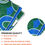 Thumbnail: Poncho Beach Towel (Green & Blue)