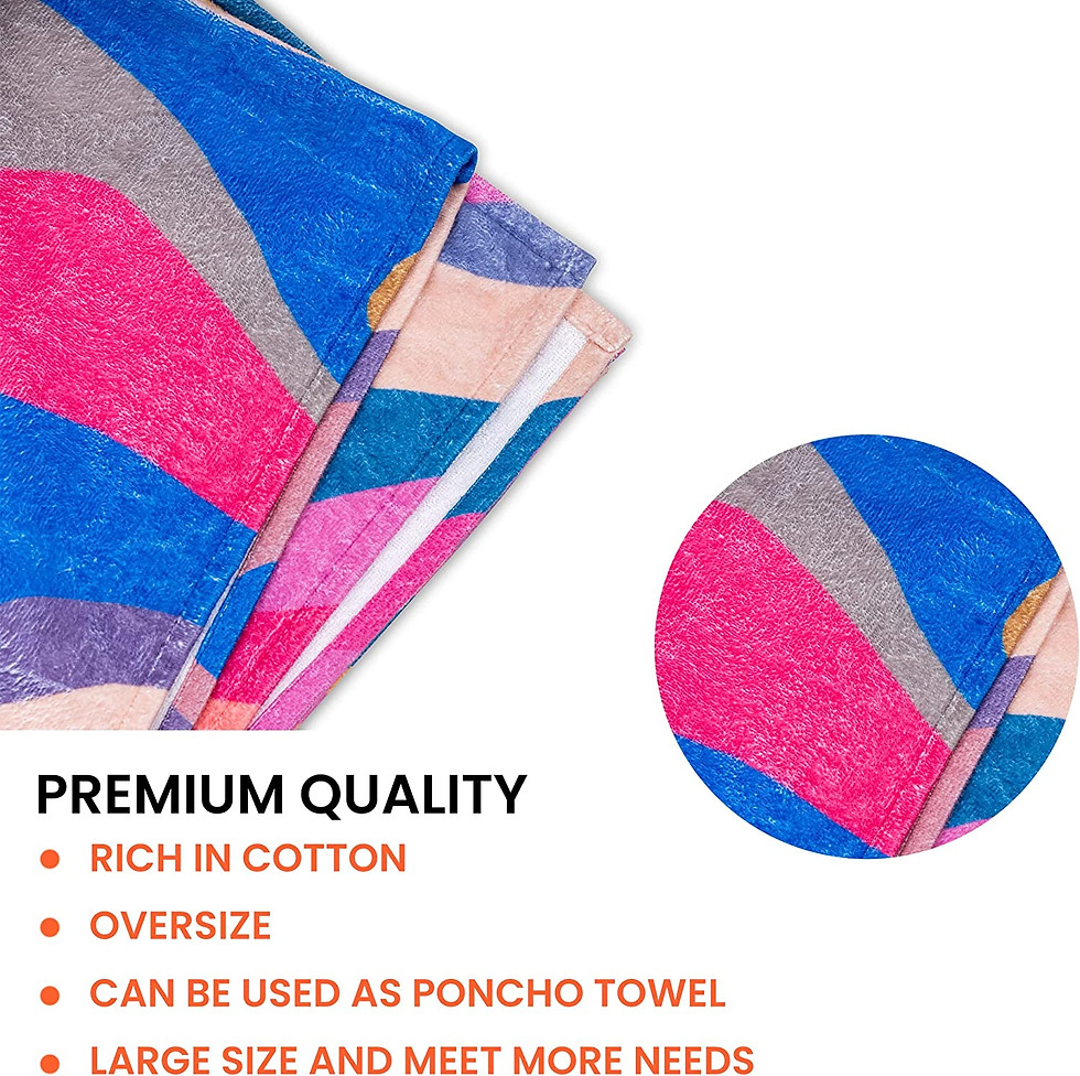 Thumbnail: Poncho Beach Towel (Lilac)