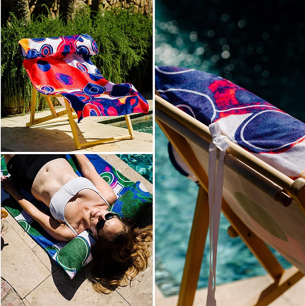 Thumbnail: Pillow Beach Towel (Lilac)