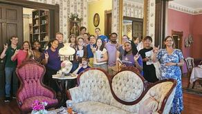 Northwestern State University Hospitality Management and Tourism students during their 2026 field trip at the Queen Anne Bed and Breakfast in Natchitoches, Louisiana.