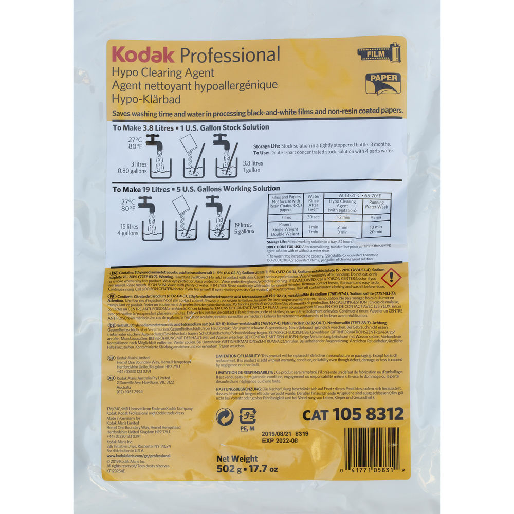 Kodak Hypo Clearing Agent powder (makes 5GL)