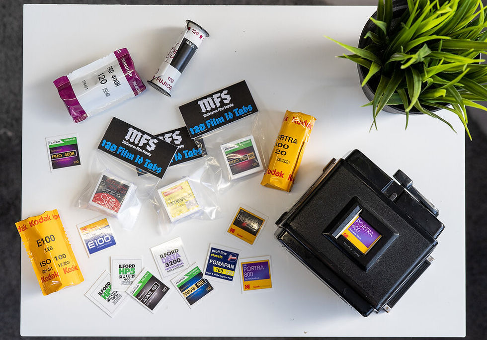 Thumbnail: Medium format 120 Film ID Tabs