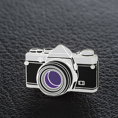 The Art Of Film Slr Silver Camera Enamel Pin Decisive Moment
