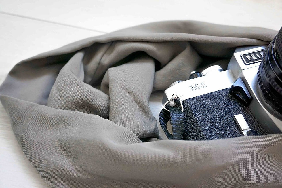 Thumbnail: Nifty Fabric Camera Strap - Green/Grey