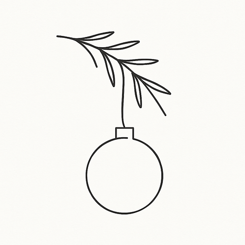 One Line Art- Ornament