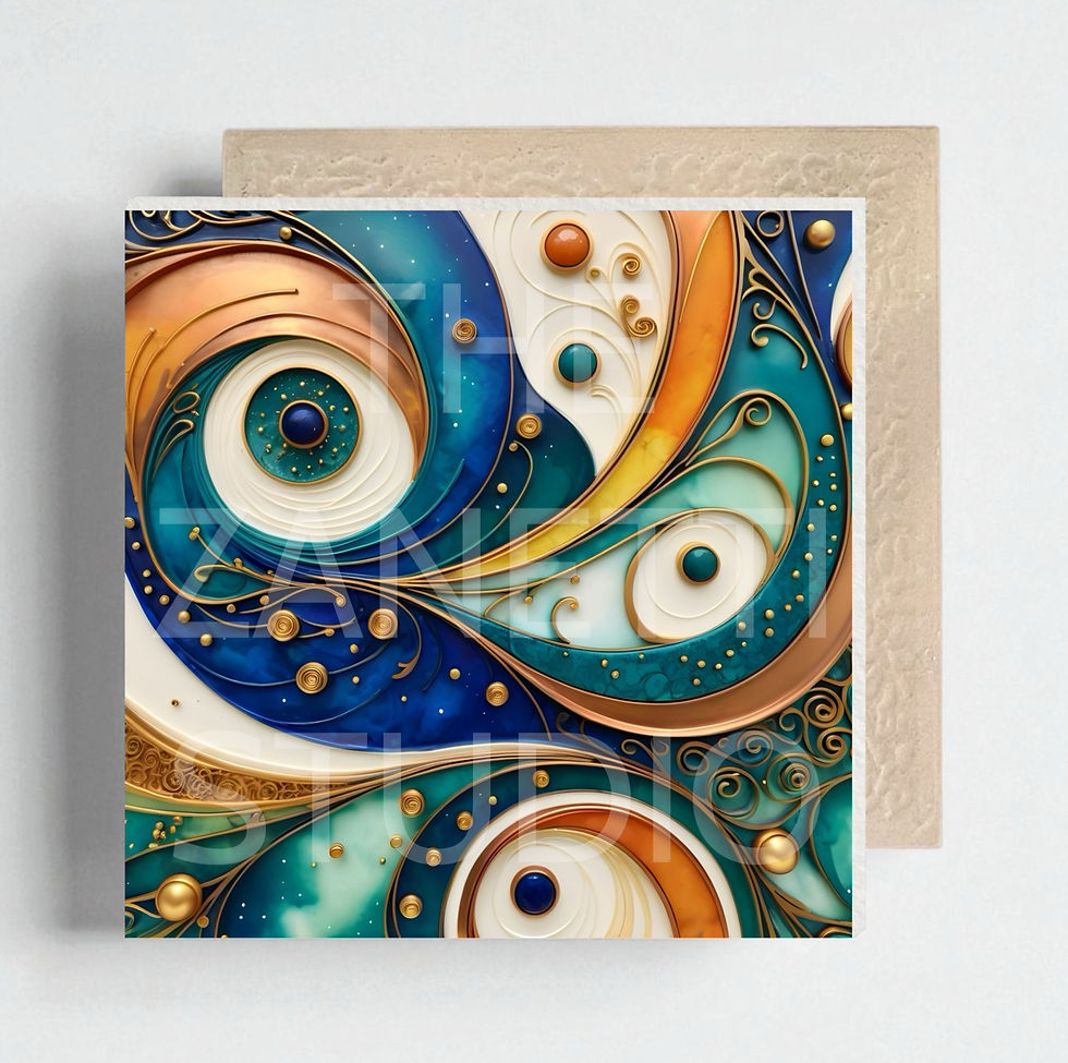 Thumbnail: Ceramic Decorative Tile 6”x6”