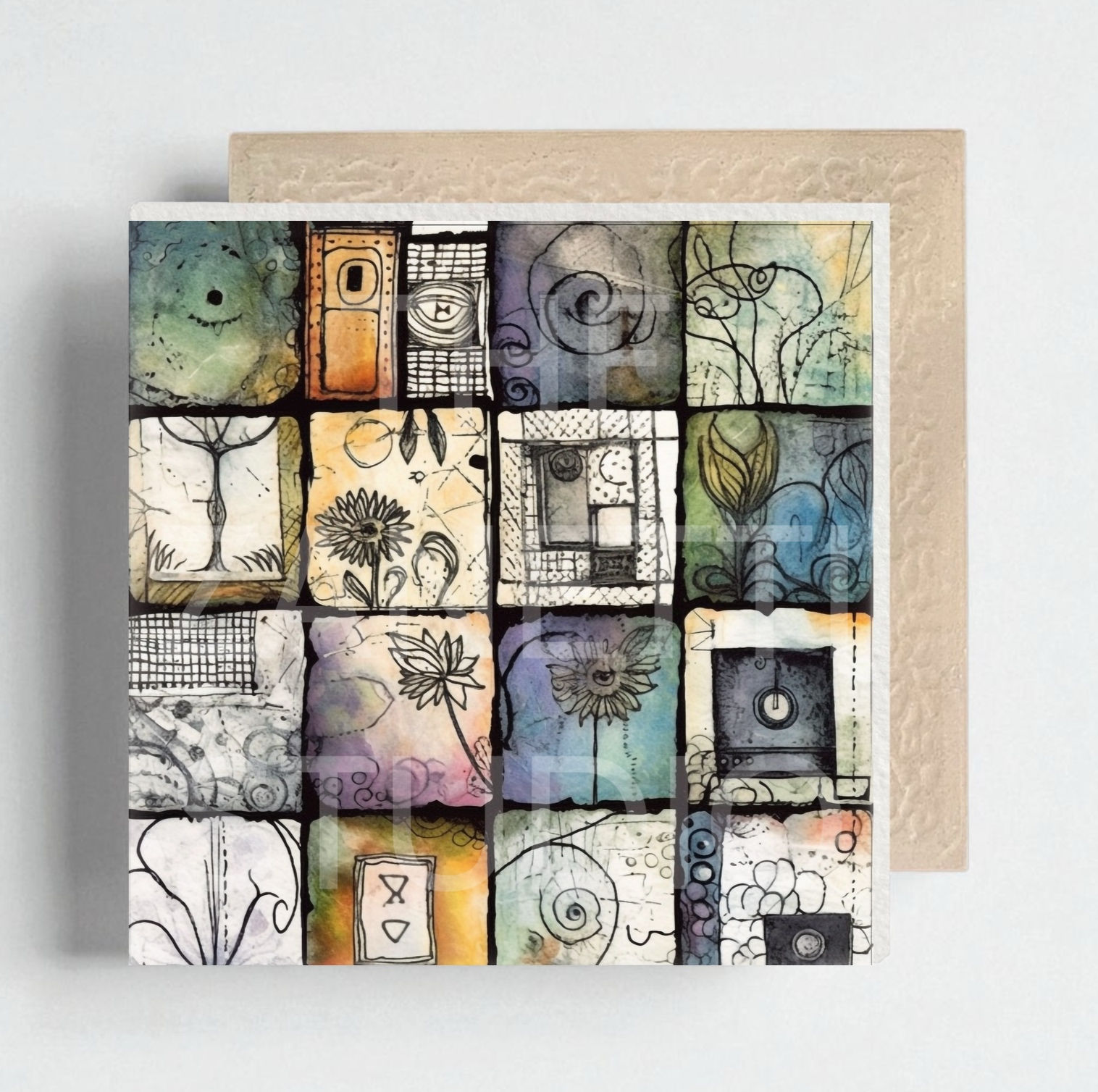 Ceramic Decorative Tile 6”x 6”