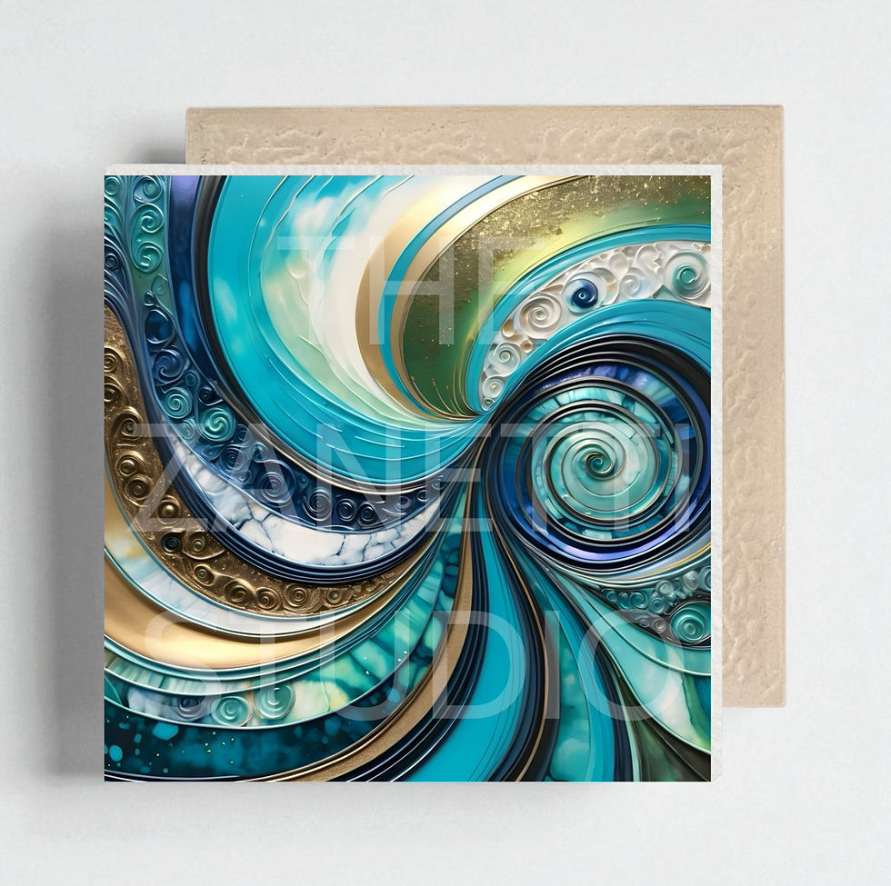 Thumbnail: Ceramic Decorative Tile 6”x6”