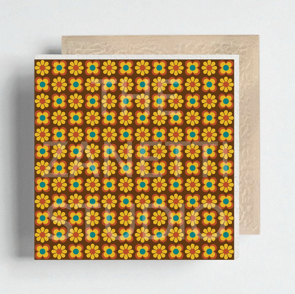 Thumbnail: Retro Ceramic Decorative Tile 6”x6”