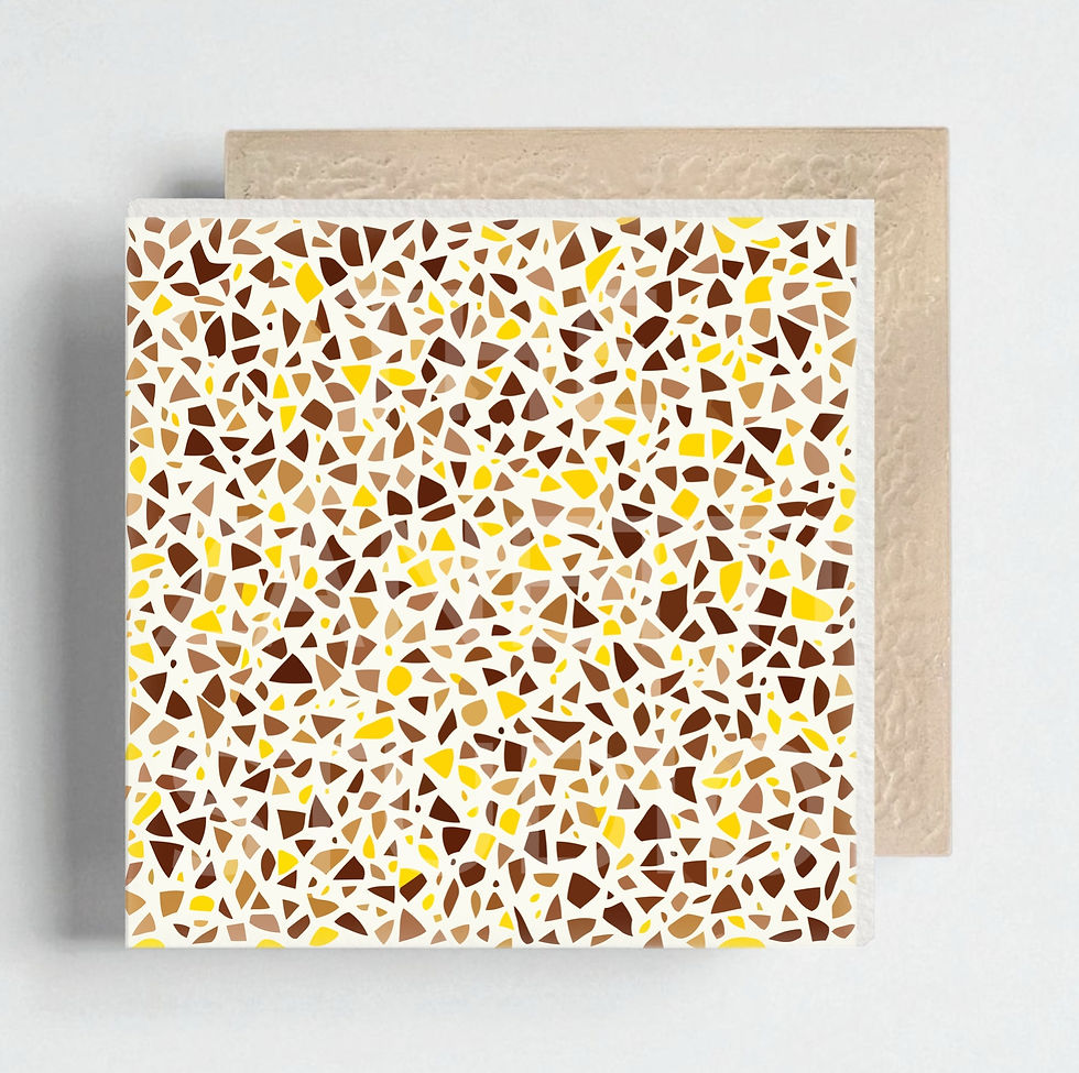 Thumbnail: Terrazzo Ceramic Decorative Tile 6”x6”