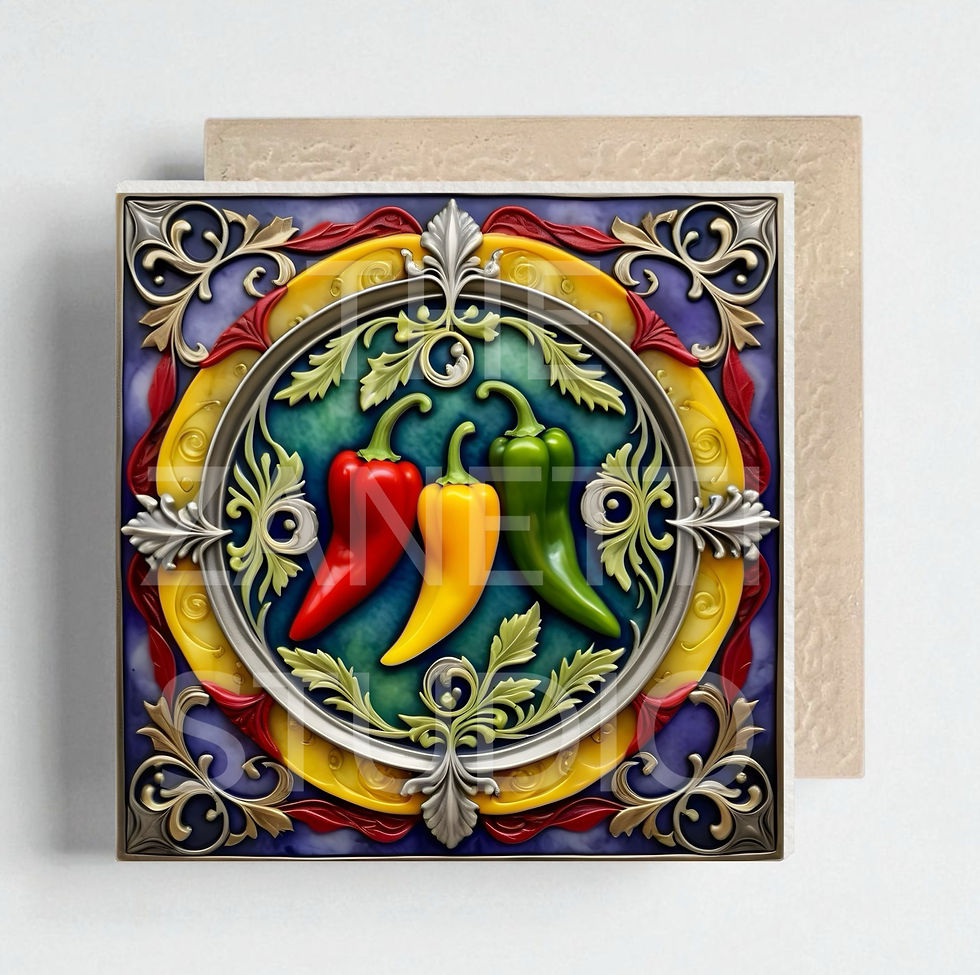 Thumbnail: 🥗 Vegetables Ceramic Decorative Tile 6”x6”