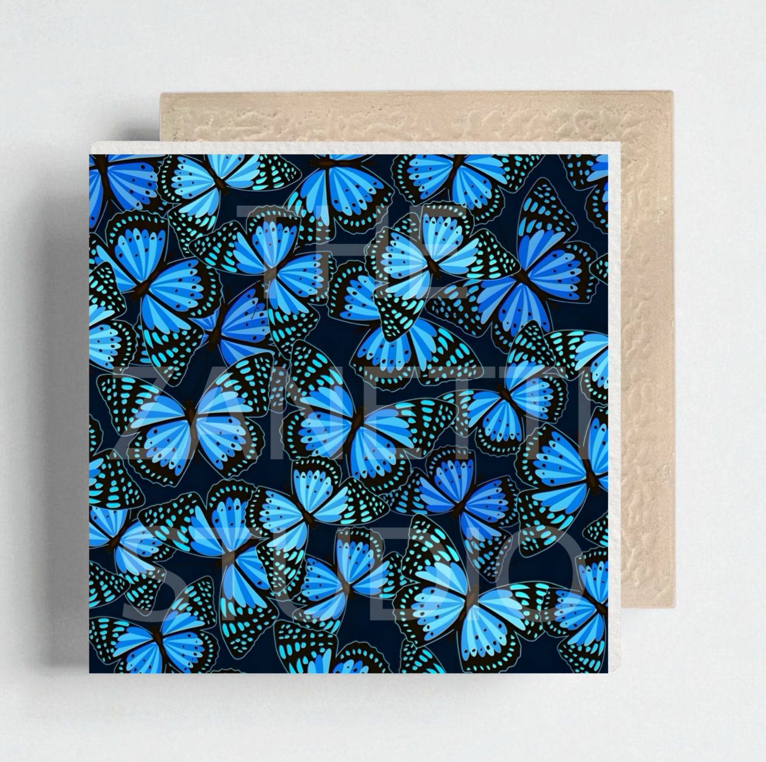🦋 Butterfly Ceramic Decorative Tile 6”x6”