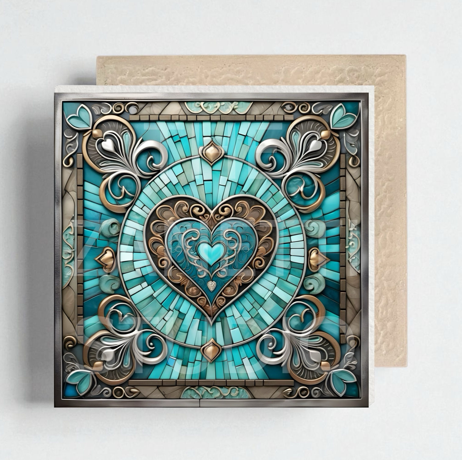 Heart ♥️ Ceramic Decorative Tile 6”x6”