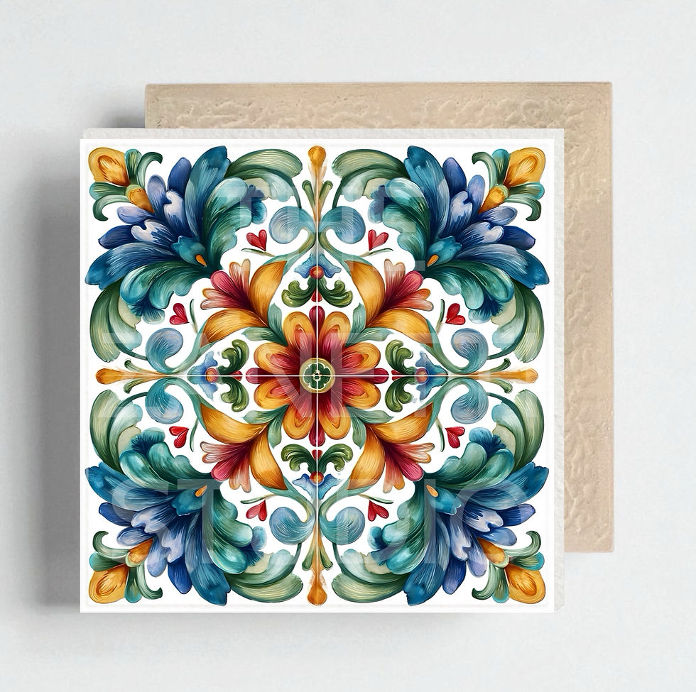 Thumbnail: Ceramic Decorative Tile 6”x6”