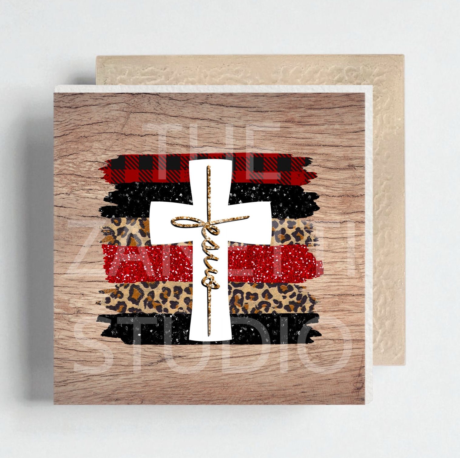 Religious Ceramic Decorative Tile 6”x6”