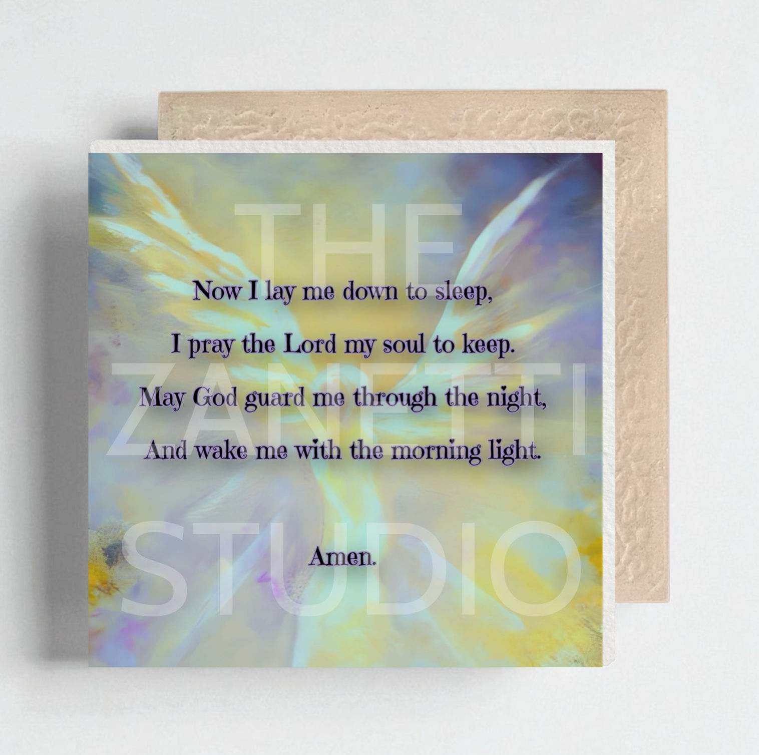 Prayer Ceramic Decorative Tile 6”x6”