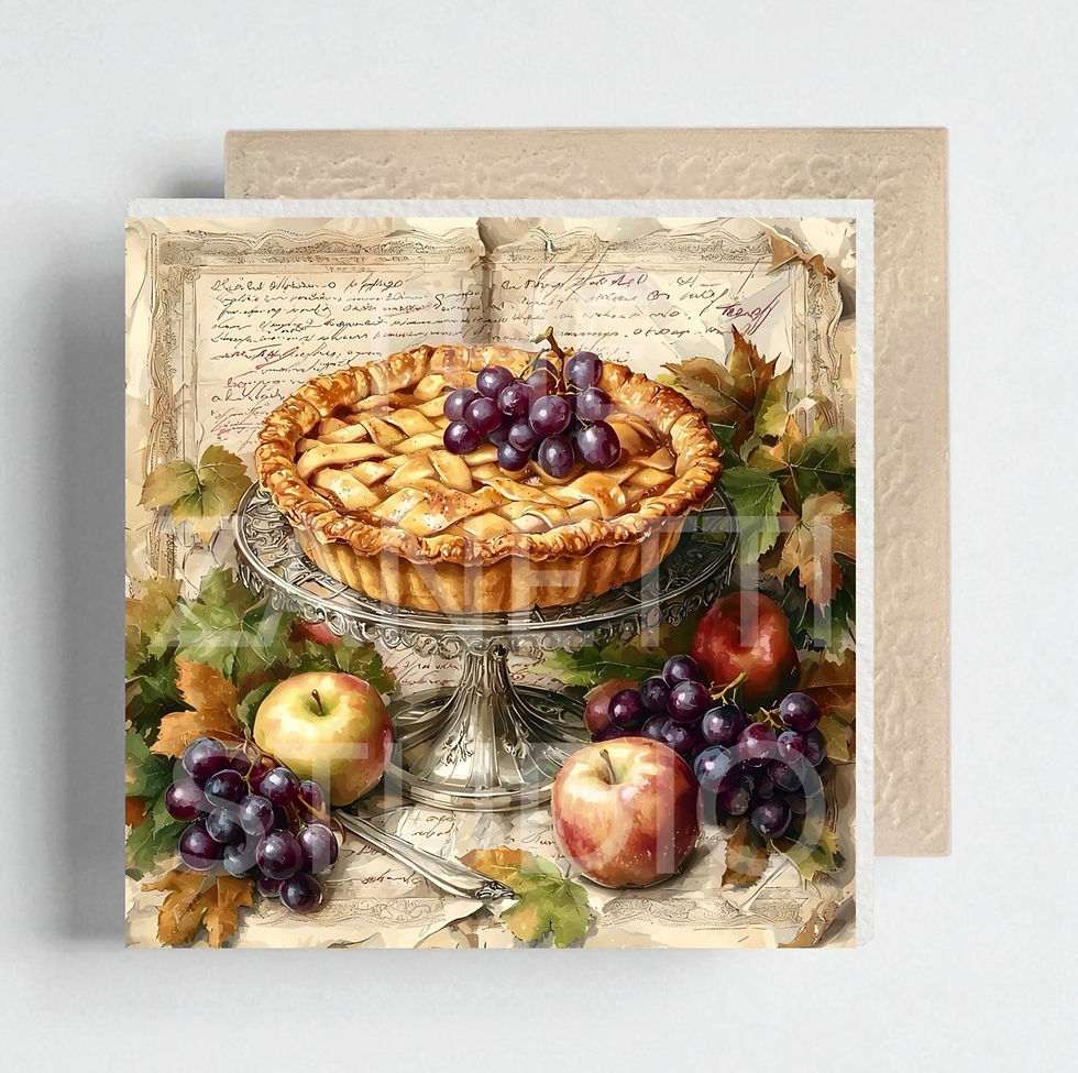 Thumbnail: 🥧 Pie Ceramic Decorative Tile 6”x6”