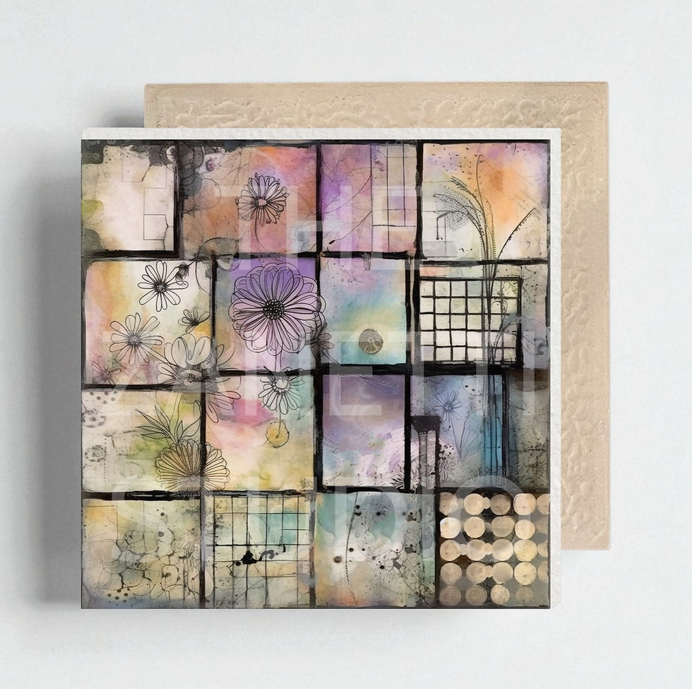 Thumbnail: Ceramic Decorative Tile 6”x 6”