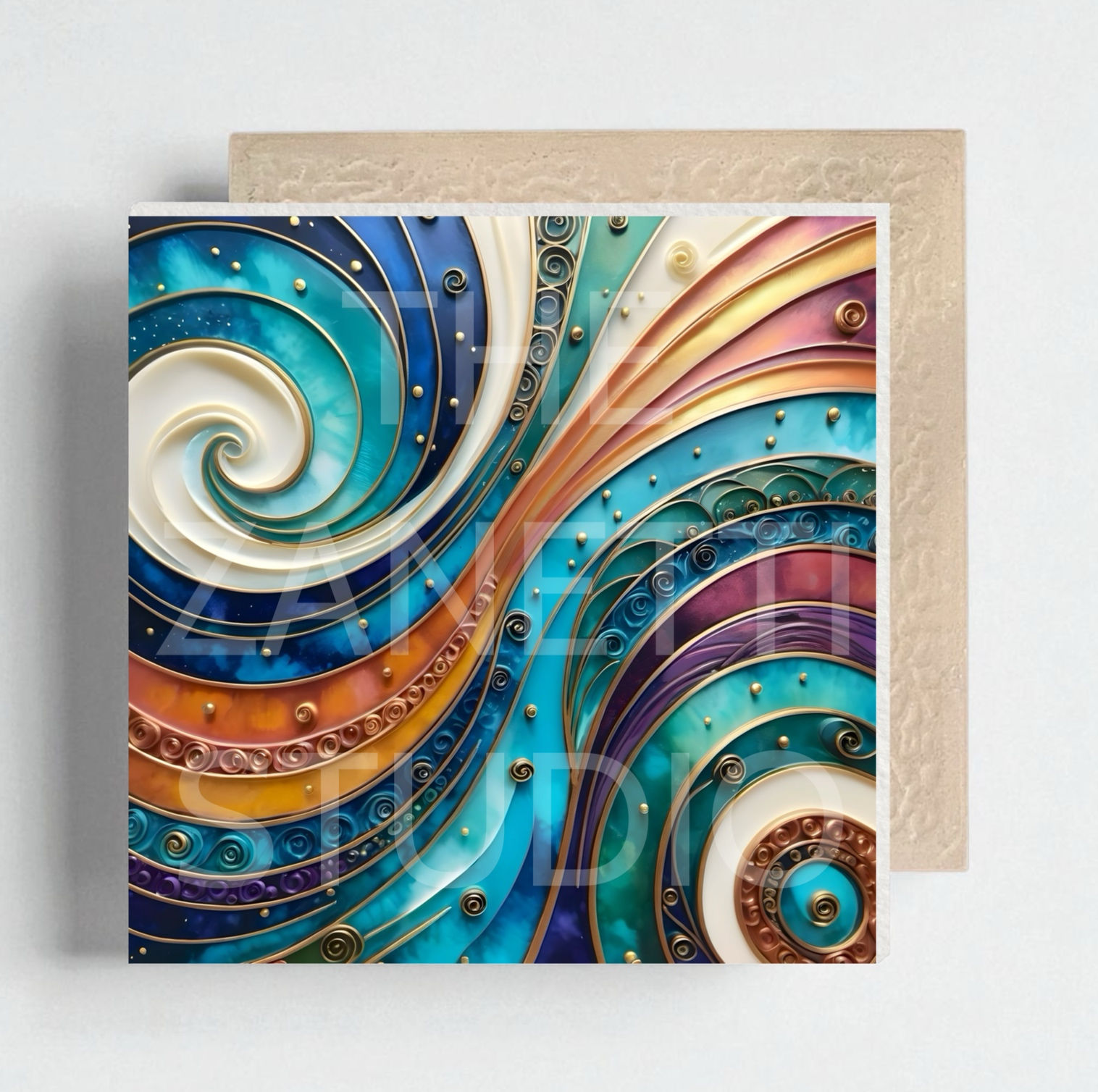 Ceramic Decorative Tile 6”x6”