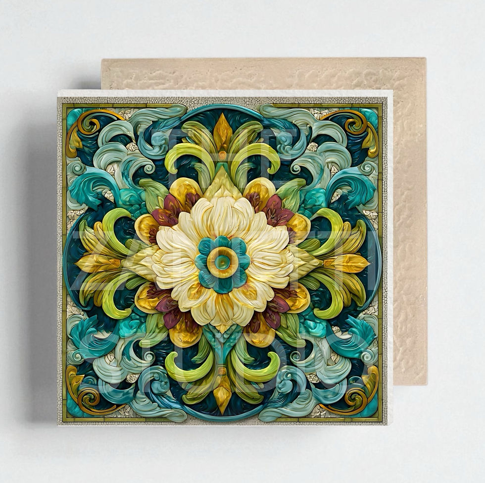 Thumbnail: Ceramic Decorative Tile 6”x 6”