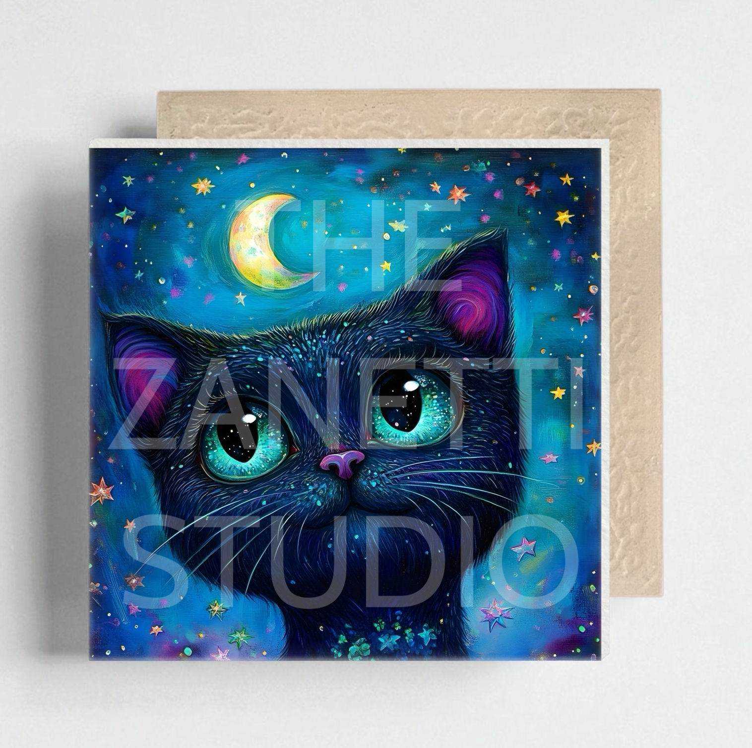 🐈 Cat Ceramic Decorative Tile 6”x 6”